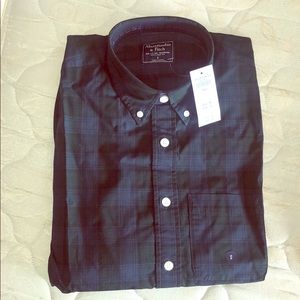 Plaid long sleeve button down